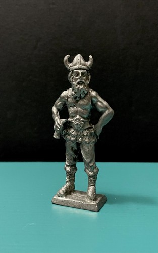 Pewter norse viking warrior - pewter,
